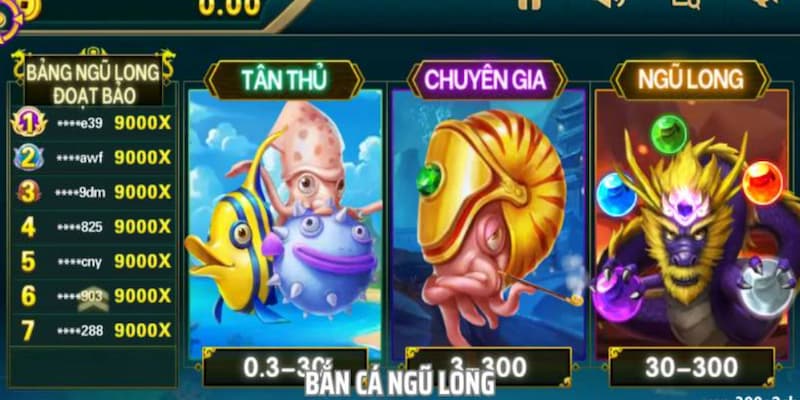 Ảnh minh họa: Hội viên có thể chinh phục đại dương trong dòng game săn cá Ngũ Long