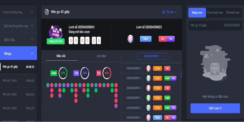 Ảnh minh họa: Wingo 45 giây siêu tốc tại nhà cái LUCK8